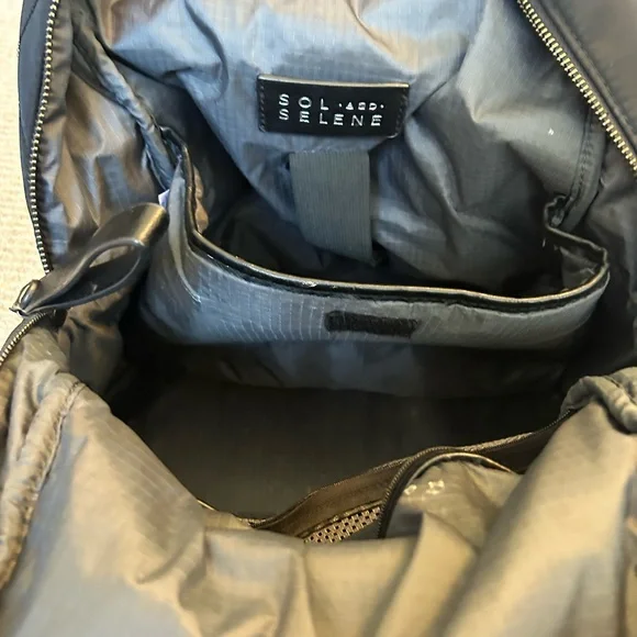 Peloton x Sol & Selene Quilted Black Backpack - Picture 10 of 13